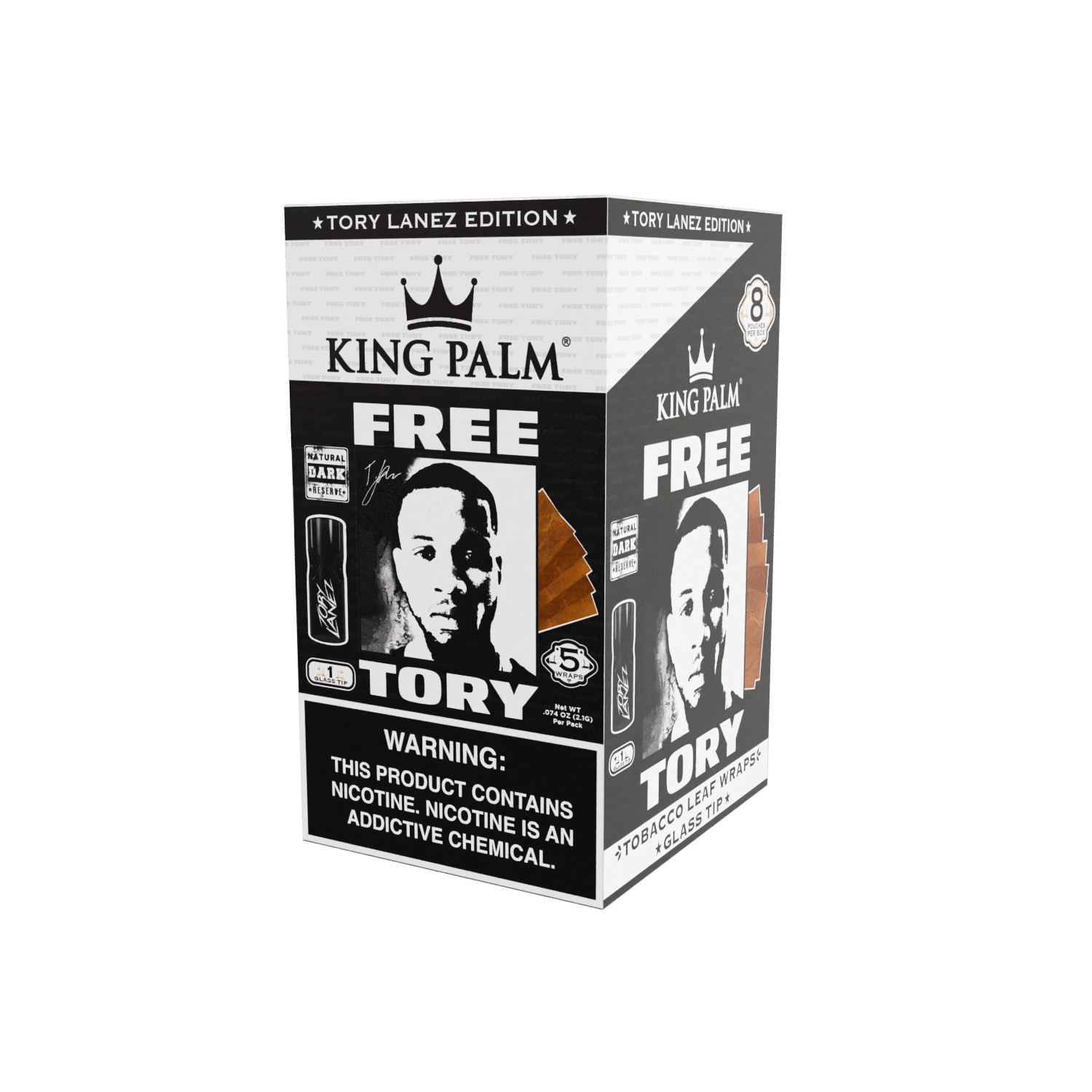 Tobacco Sheets w/Glass Tips – Tory Lanez Edition – Natural King Palm Best Price