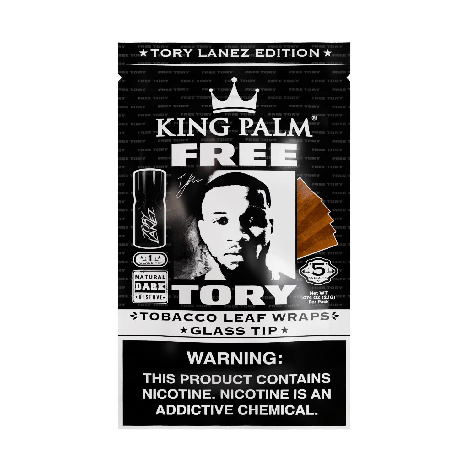 Tobacco Sheets w/Glass Tips – Tory Lanez Edition – Natural King Palm Best Price