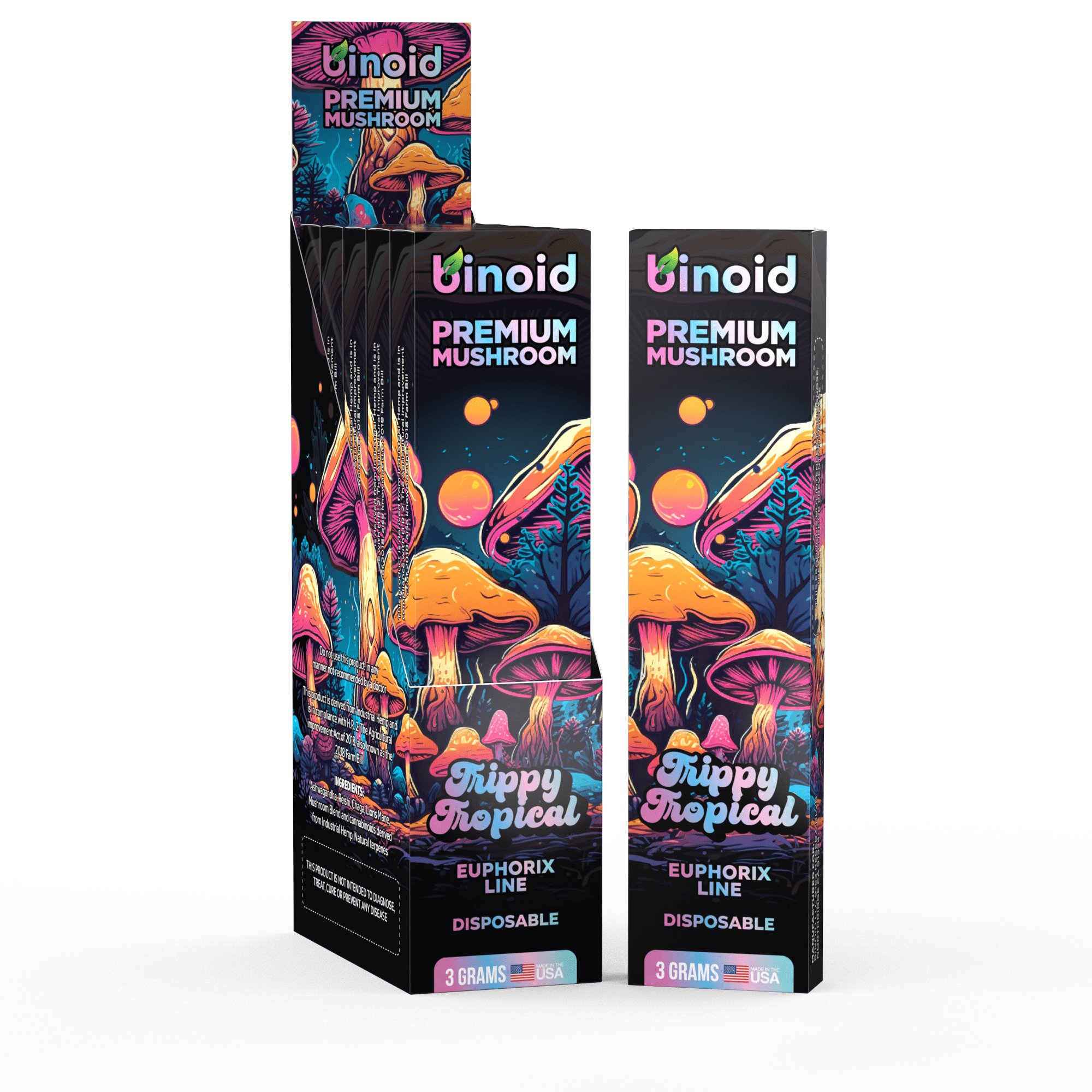 Binoid On Sale: Mushroom Disposable Vapes – 3 Gram