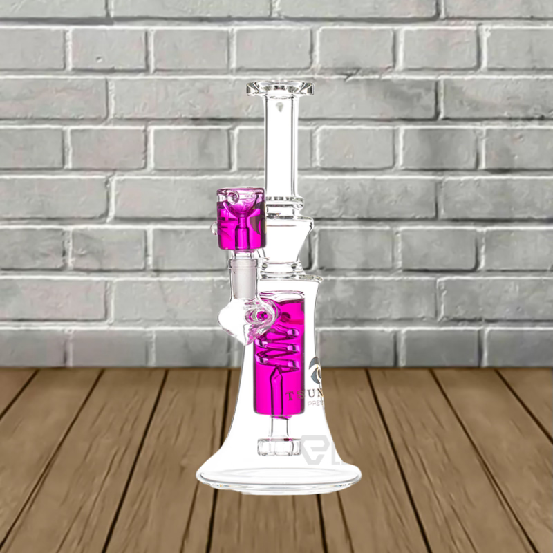 Tsunami 8′ Glass Swirl Edition Freezable Glycerine Water Pipe