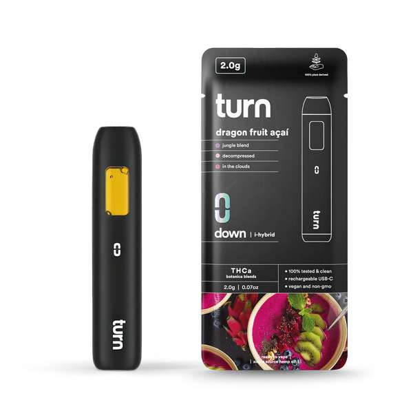 Turn Hemp THCa blend Disposable Vape Pen 2g (Indica) Nightime
