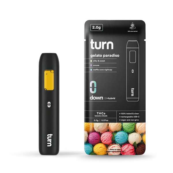 Turn Hemp THCa blend Disposable Vape Pen 2g (Indica) Nightime