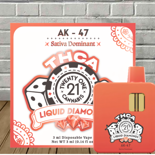 Twenty One Cannabis Liquid Diamonds THCa Disposable 3ml Best Price