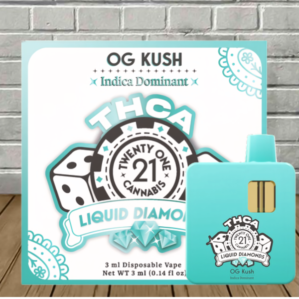 Twenty One Cannabis Liquid Diamonds THCa Disposable 3ml Best Price