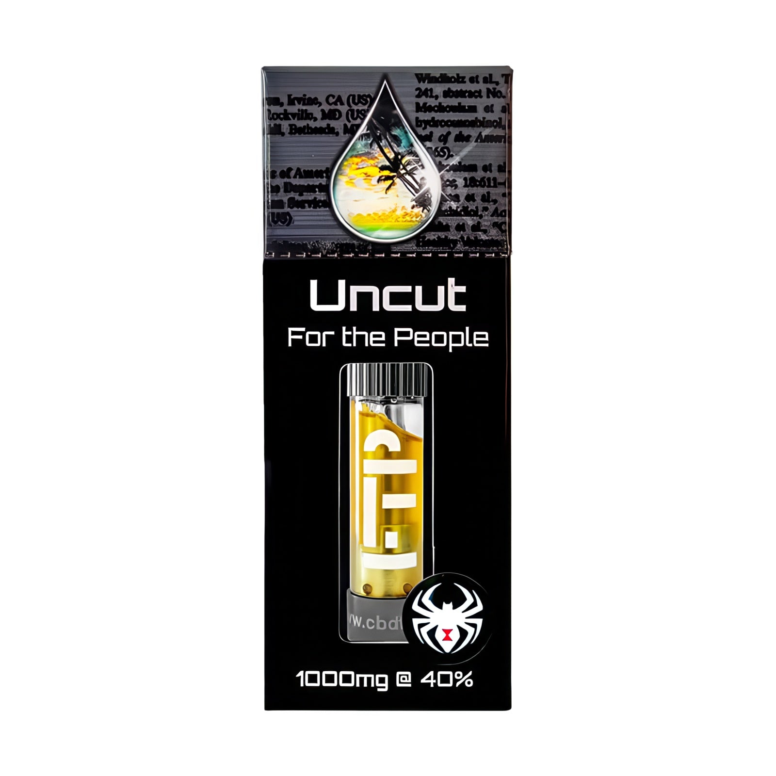 CBD For the People Uncut 400mg Vape Cartridge - Pure Quality