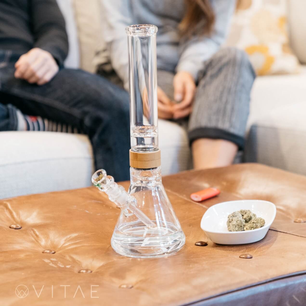 16" Classic Beaker Bong & Staze Preserve Jar