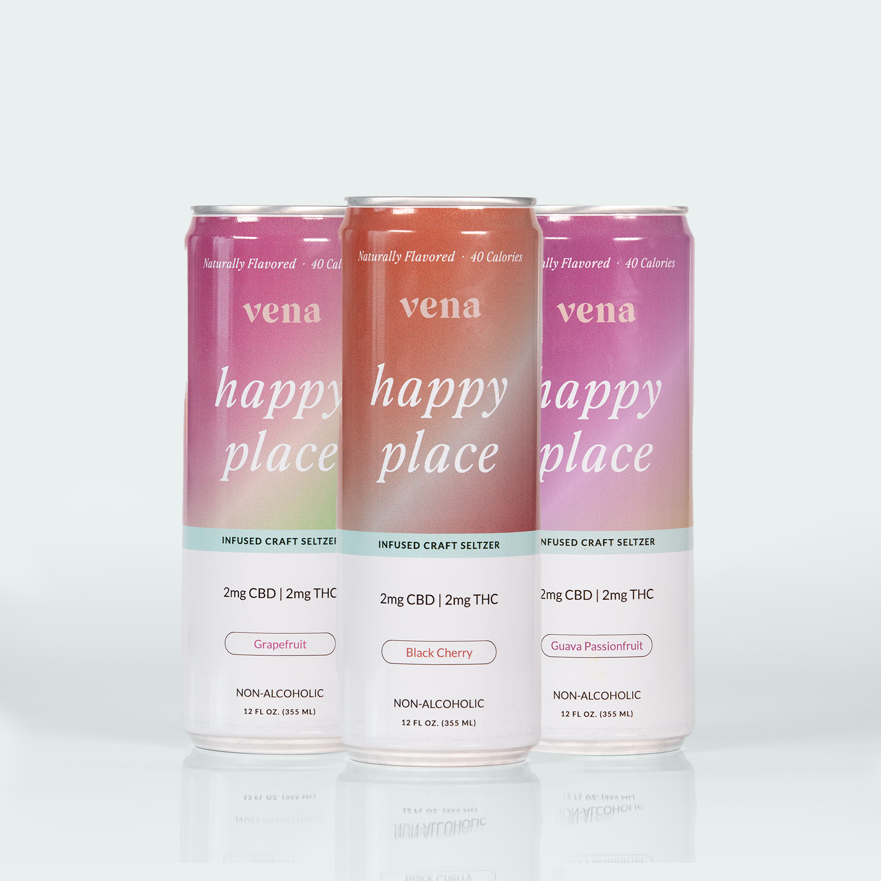 Vena CBD Happy Place Seltzers | Original THC Drink (FREE)