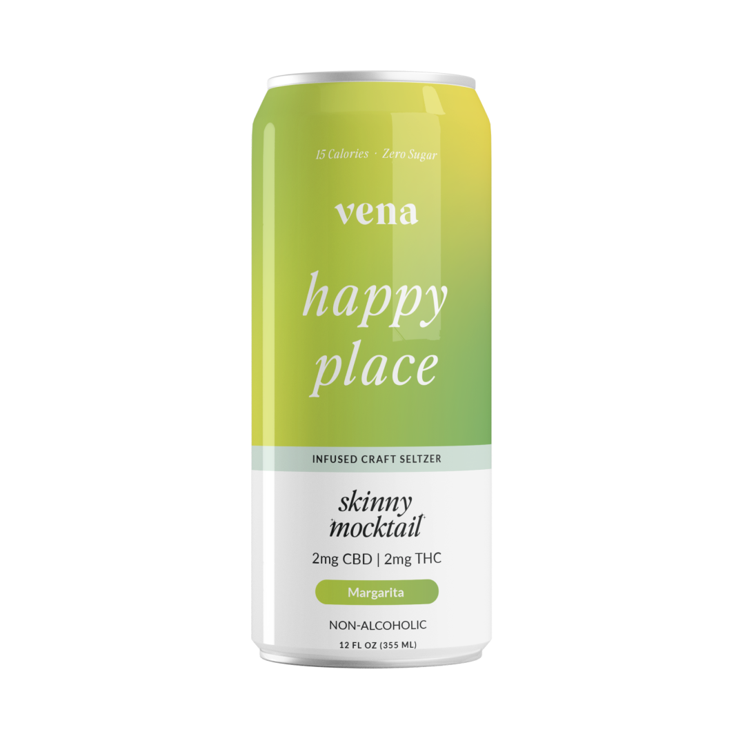 Vena CBD Happy Place Seltzers | Skinny Mocktails THC Drink