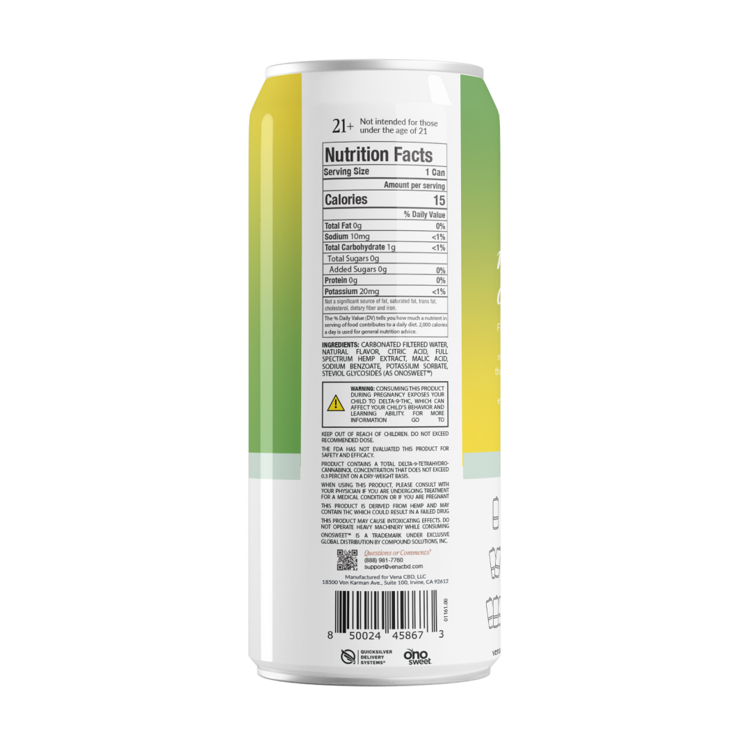 Vena CBD Happy Place Seltzers | Skinny Mocktails THC Drink