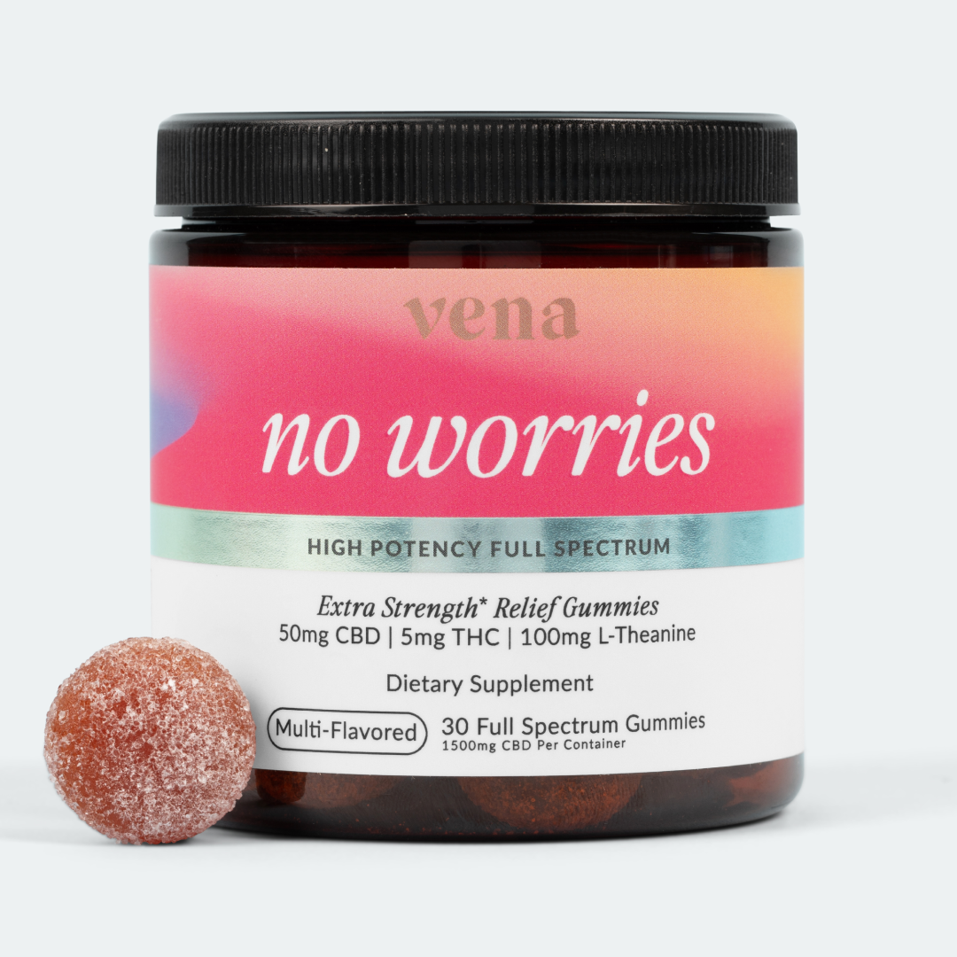Vena CBD No Worries Extra Strength Relief Gummies - 50mg