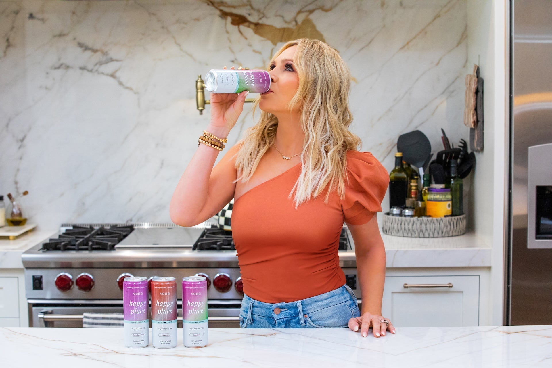 Vena CBD Happy Place Seltzers | Original THC Drink