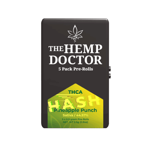 The Hemp Doctor THCA Bubble Hash Infused PreRoll Tins (5pk)