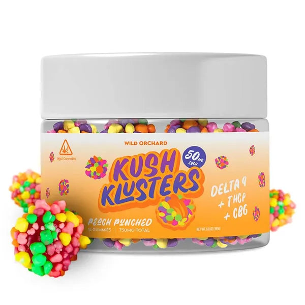 Wild Orchard Kush Klusters D9 + THCp Gummies | Pure CBD Now