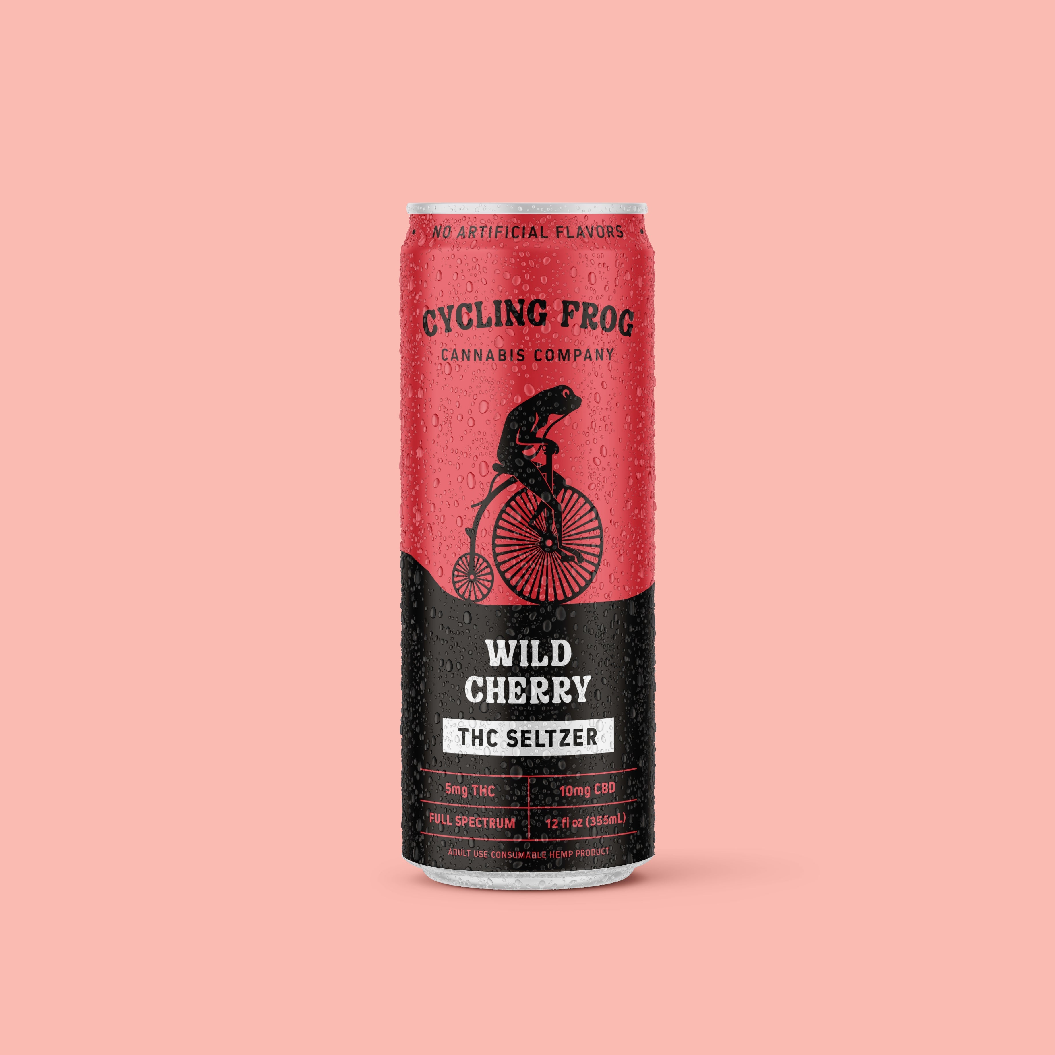 Cycling Frog Wild Cherry THC Seltzer, 6pk