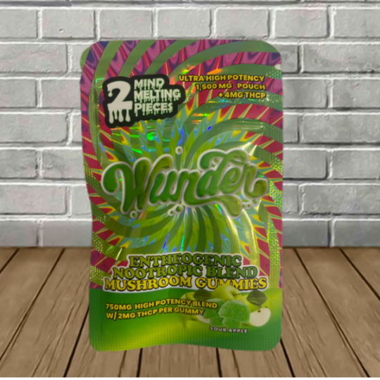 Wunder Mushroom 12000mg + Kava 1000mg Gummies 10ct