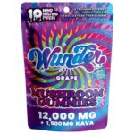 Wunder High Potency Mushroom Gummies Grape+Kava