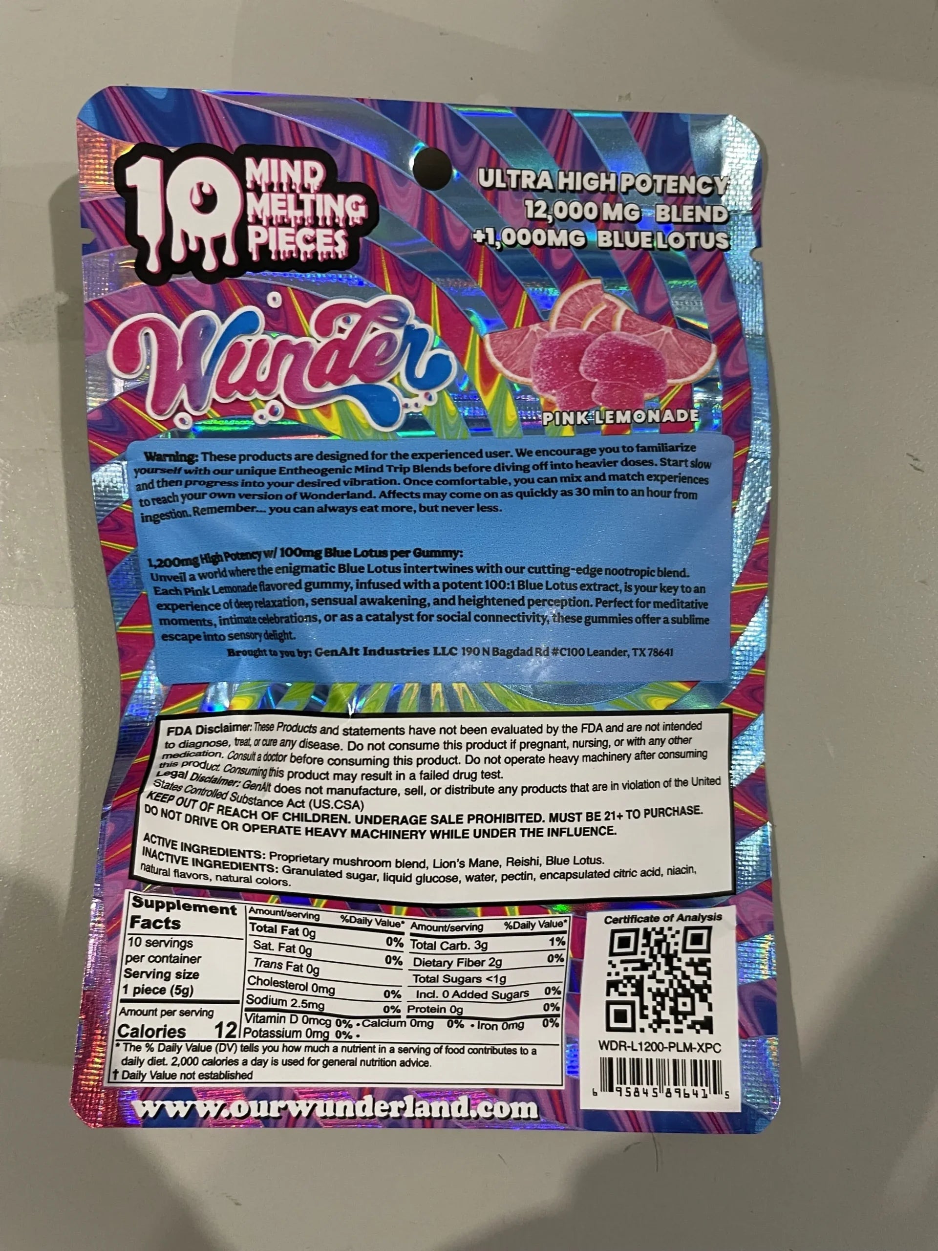 Wunder Ultra-High Potency Blend + Blue Lotus Gummies Best Price