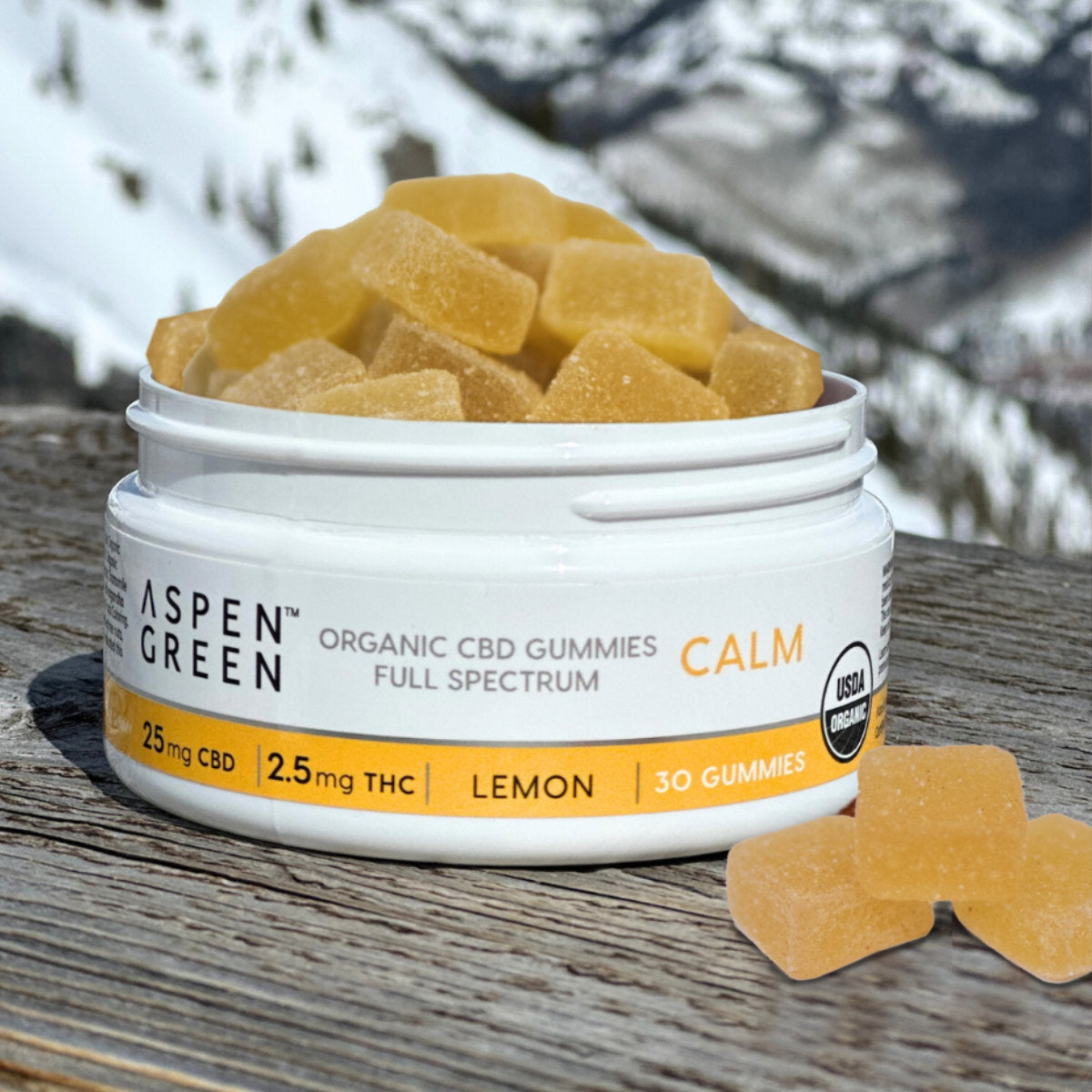 Aspen Green Calm Organic Full Spectrum CBD Gummies