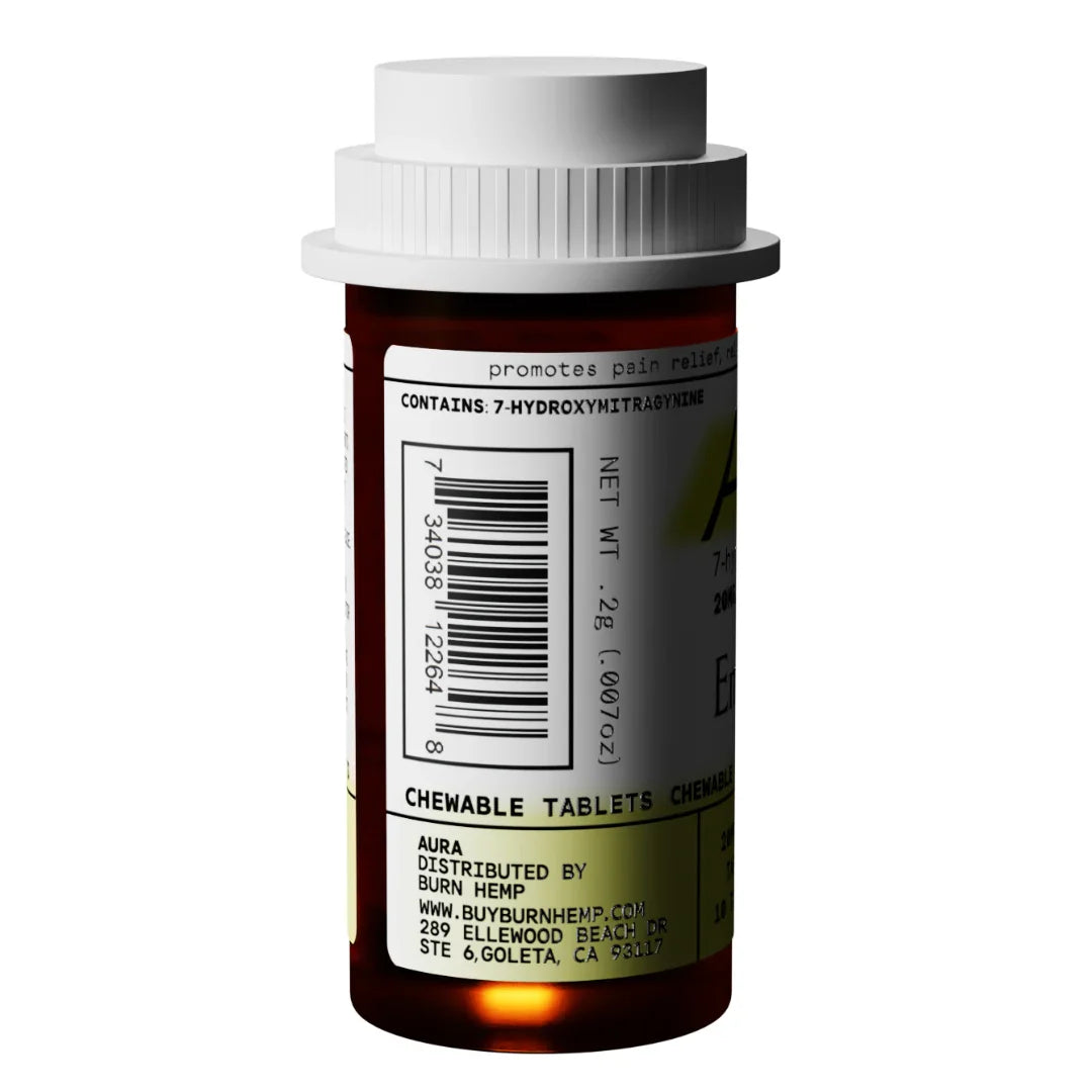 Aura 7-Hydroxymitragynine Kratom Tablets 20mg | 10ct
