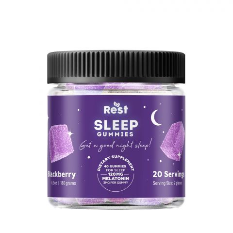 Blackberry Gummies - Melatonin - Rest Sleep Gummies - 120mg Best Price