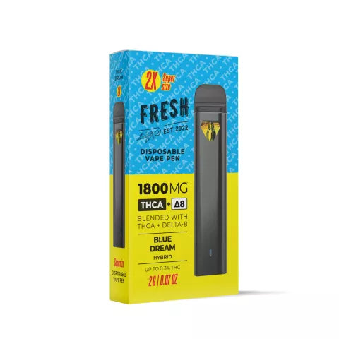Blue Dream Vape Pen - THCA, D8 Blend - Disposable - 1800mg - Fresh Best Price