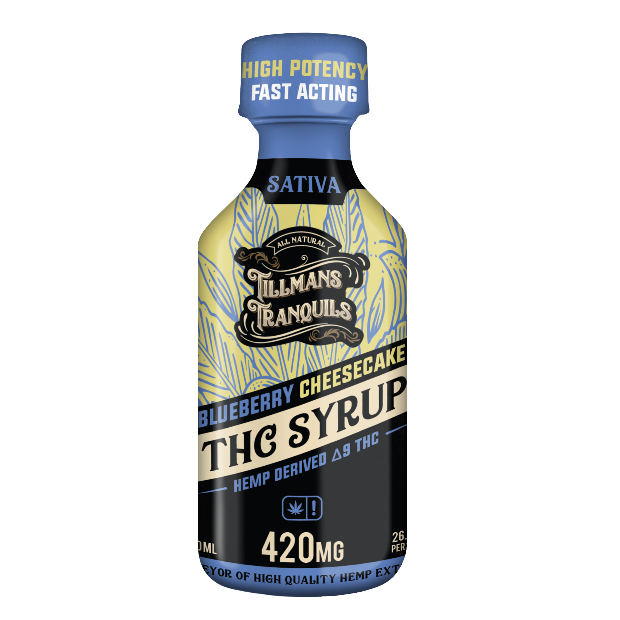 Tillmans Tranquils Blueberry Cheesecake Delta 9 THC Syrup �420mg Best Price