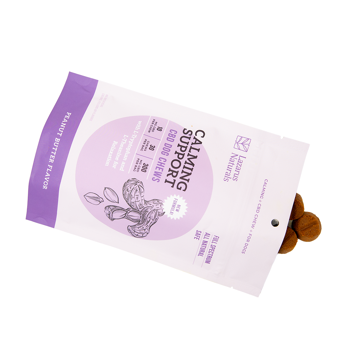 Lazarus Naturals CBD DOG CHEWS, CALMING SUPPORT
