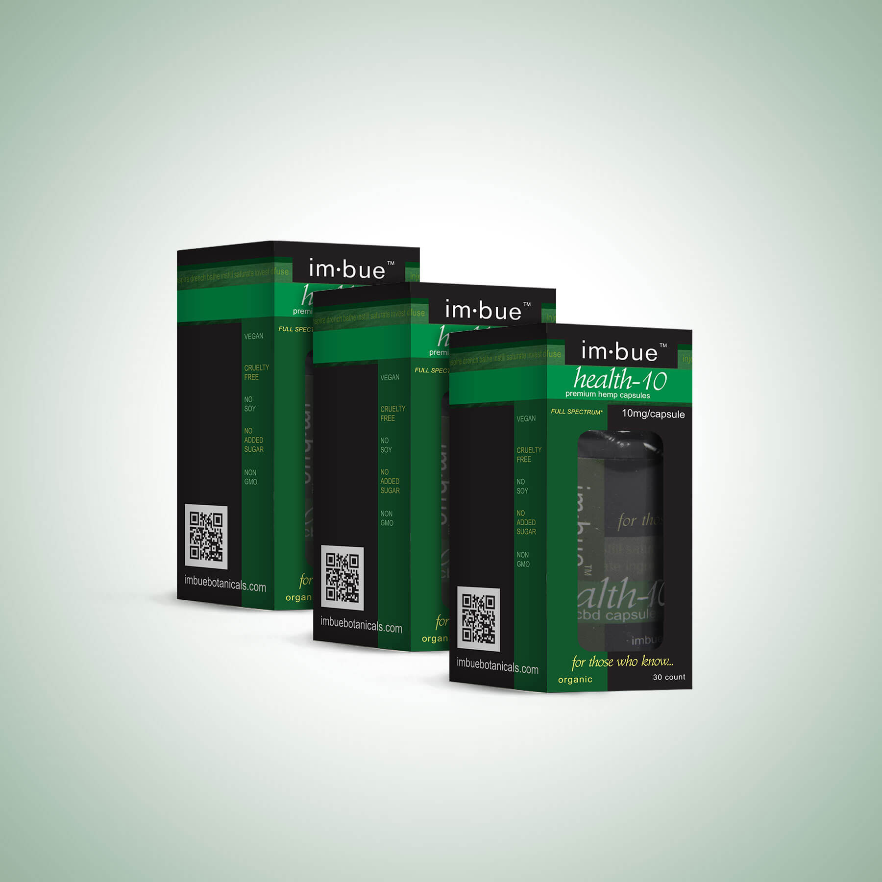 Imbue 10mg CBD Capsules of Full Spectrum Hemp Extract