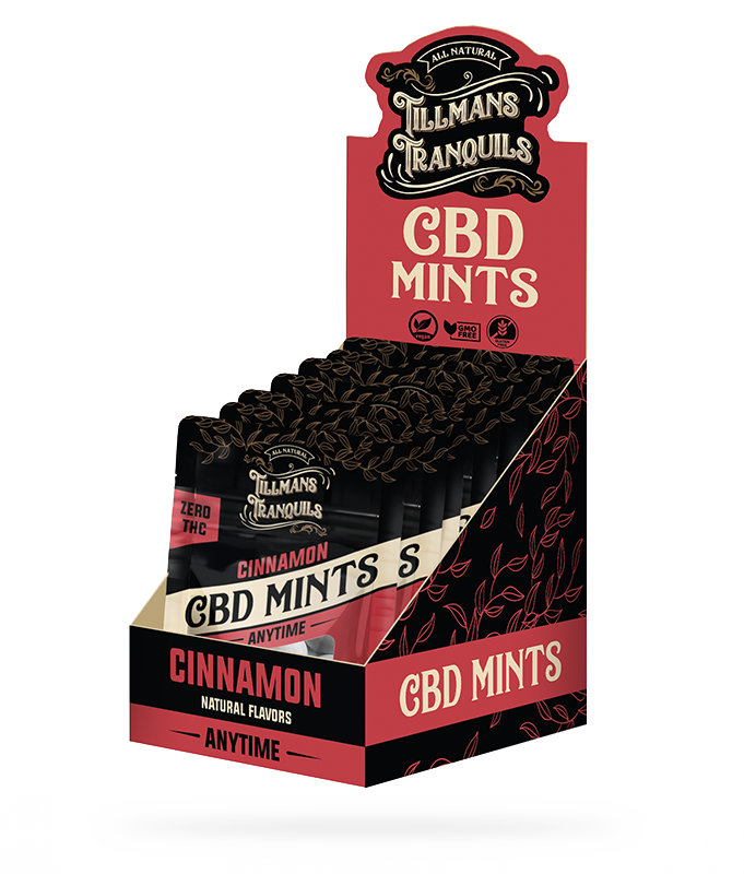 Tillmans Tranquils CBD Mints 25mg Cinnamon �No THC Best Price