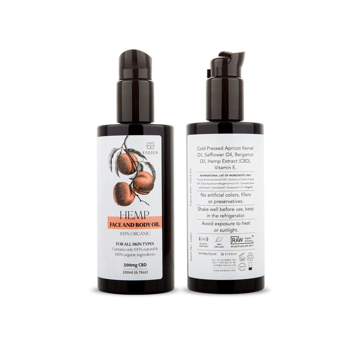 Endoca DE CBD Gesicht und Körper Öl 1.5MG CBD/ML