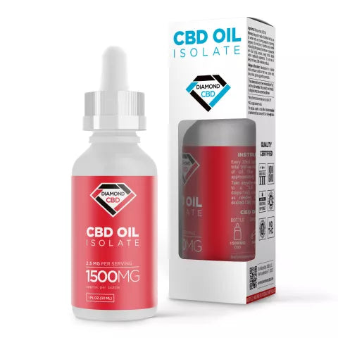 CBD Isolate Oil - 1500mg - Diamond CBD Best Price