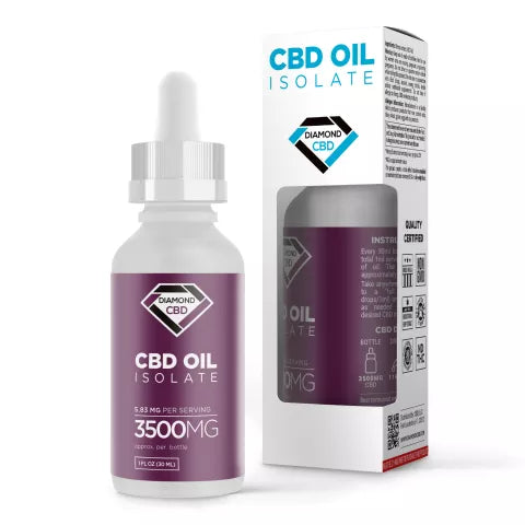 CBD Isolate Oil - 3500mg - Diamond CBD Best Price