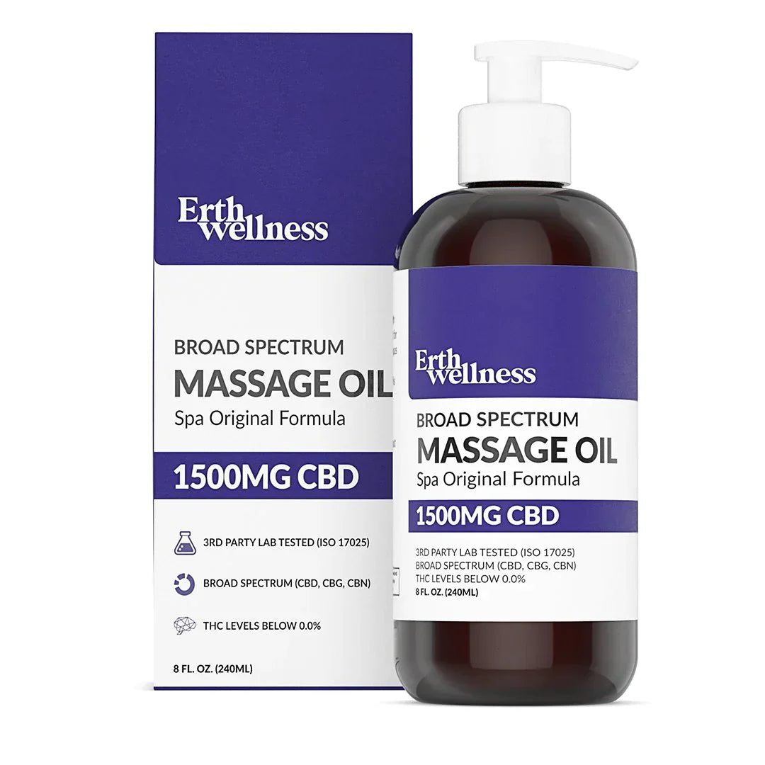 Erth Wellness | CBD Massage Oil - 1500mg Best Price