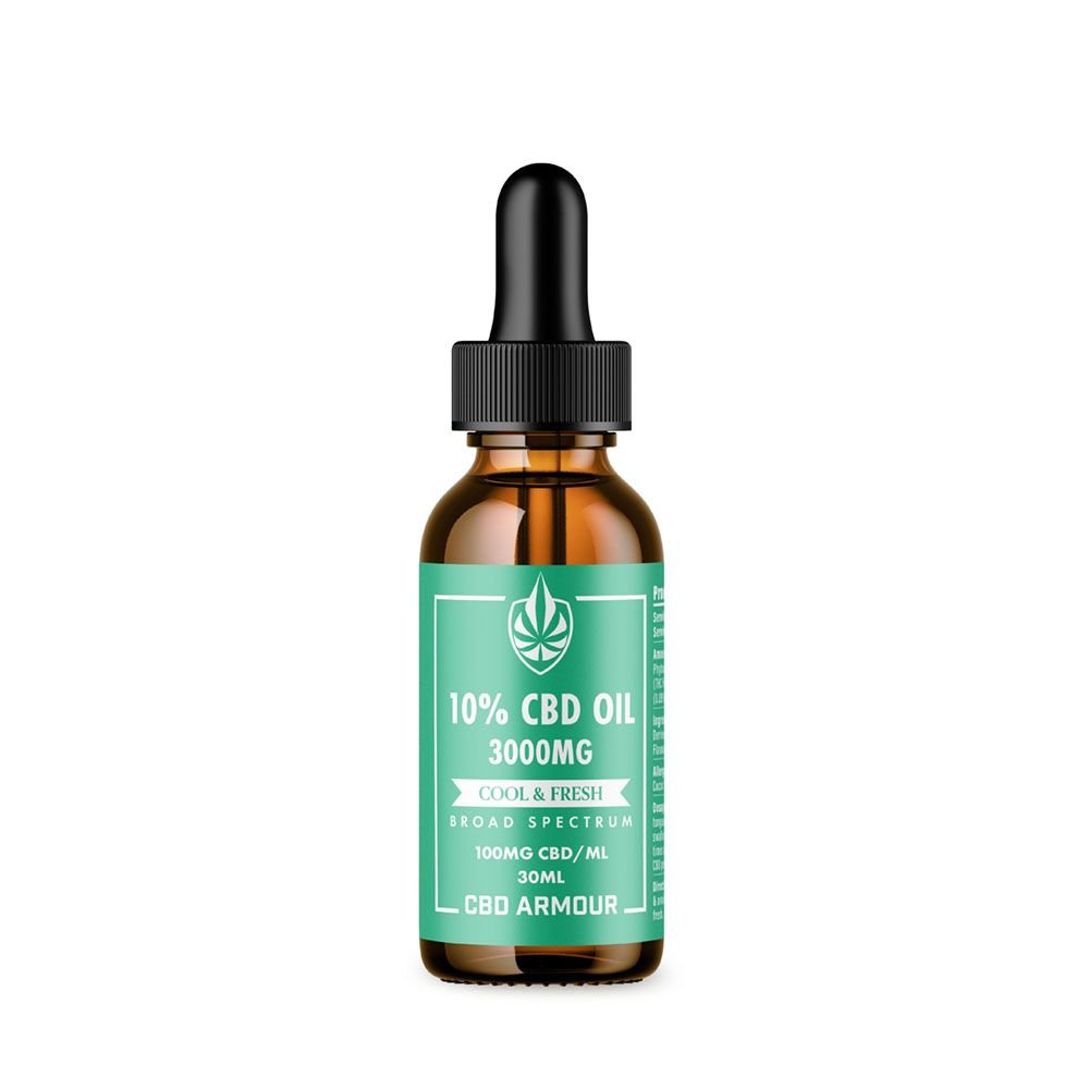 CBD Armour Mint Flavoured CBD Oil 10% – COOL & FRESH