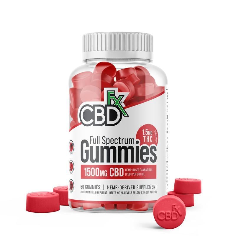 CBDfx Full Spectrum CBD Gummies – Mixed Berry