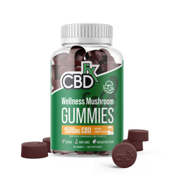 CBDfx CBD Gummies With Mushrooms for Wellness 1500mg
