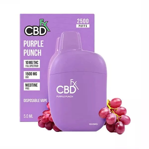 CBDfx 2500 Puffs Disposable 10mg THC+1500mg CBD Best Price