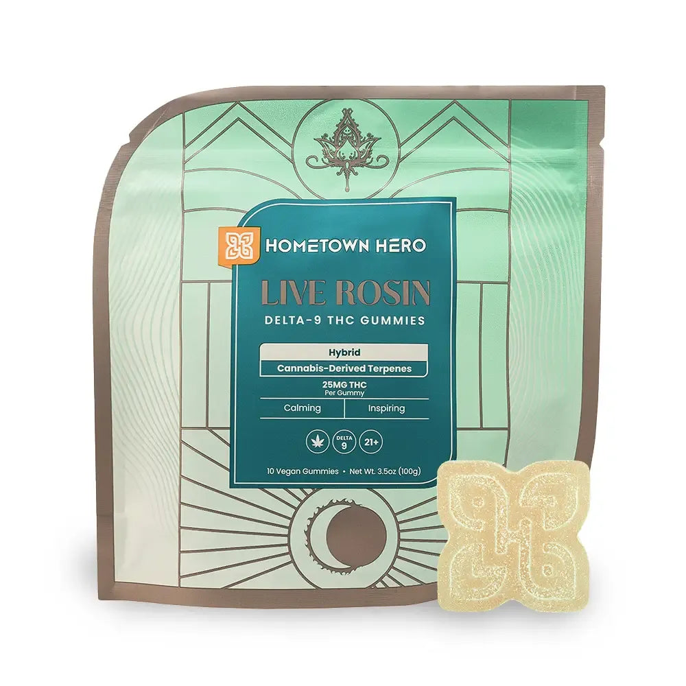 Hometown Hero Live Rosin Delta 9 THC Gummies - 250mg Best Price