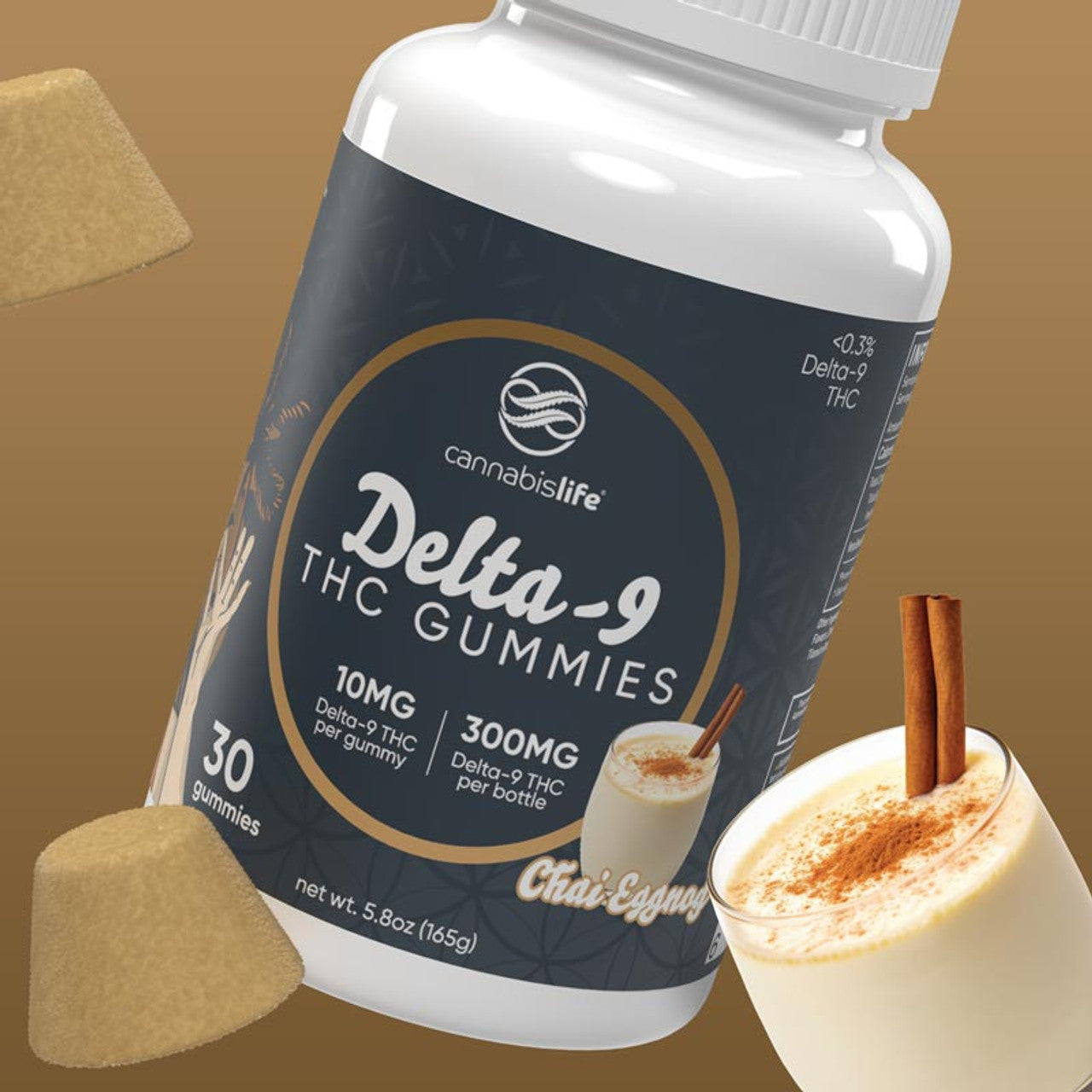Chai Eggnog Delta 9 Gummies 30ct 300mg Best Price