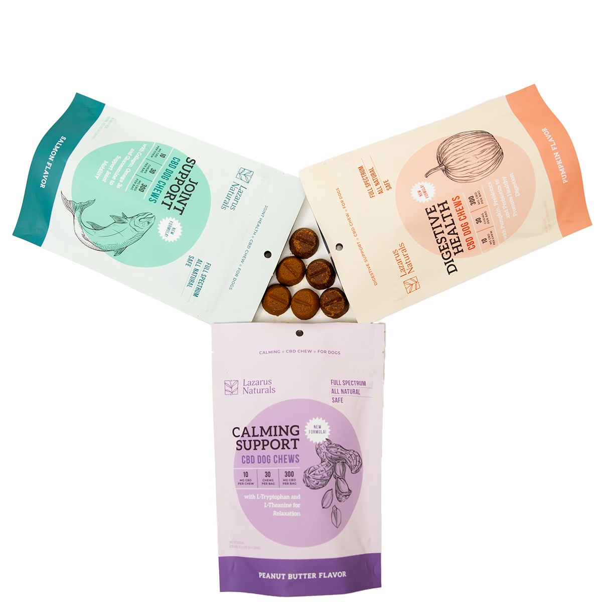 Lazarus Naturals CBD DOG CHEWS, DIGESTIVE HEALTH
