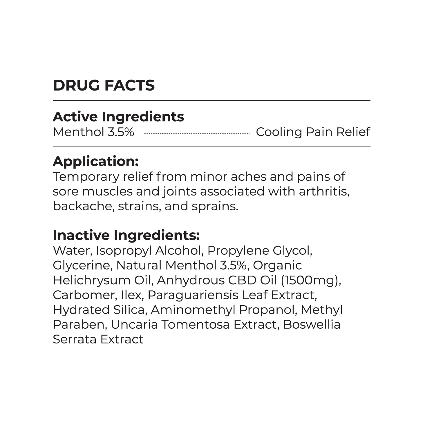 Menthol CBD Roll On 1500MG Topicals