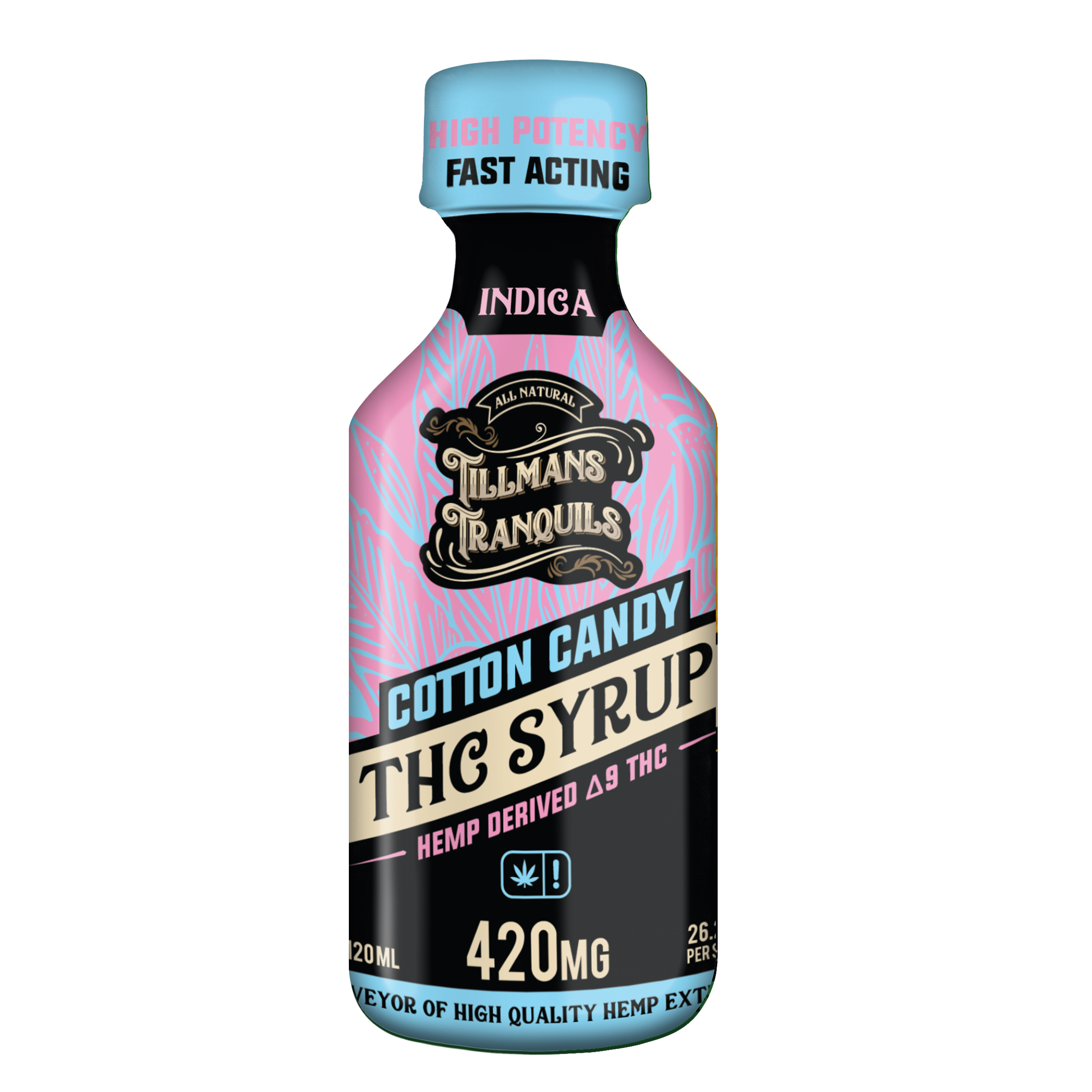 Tillmans Tranquils Cotton Candy Delta 9 THC Syrup �420mg Best Price
