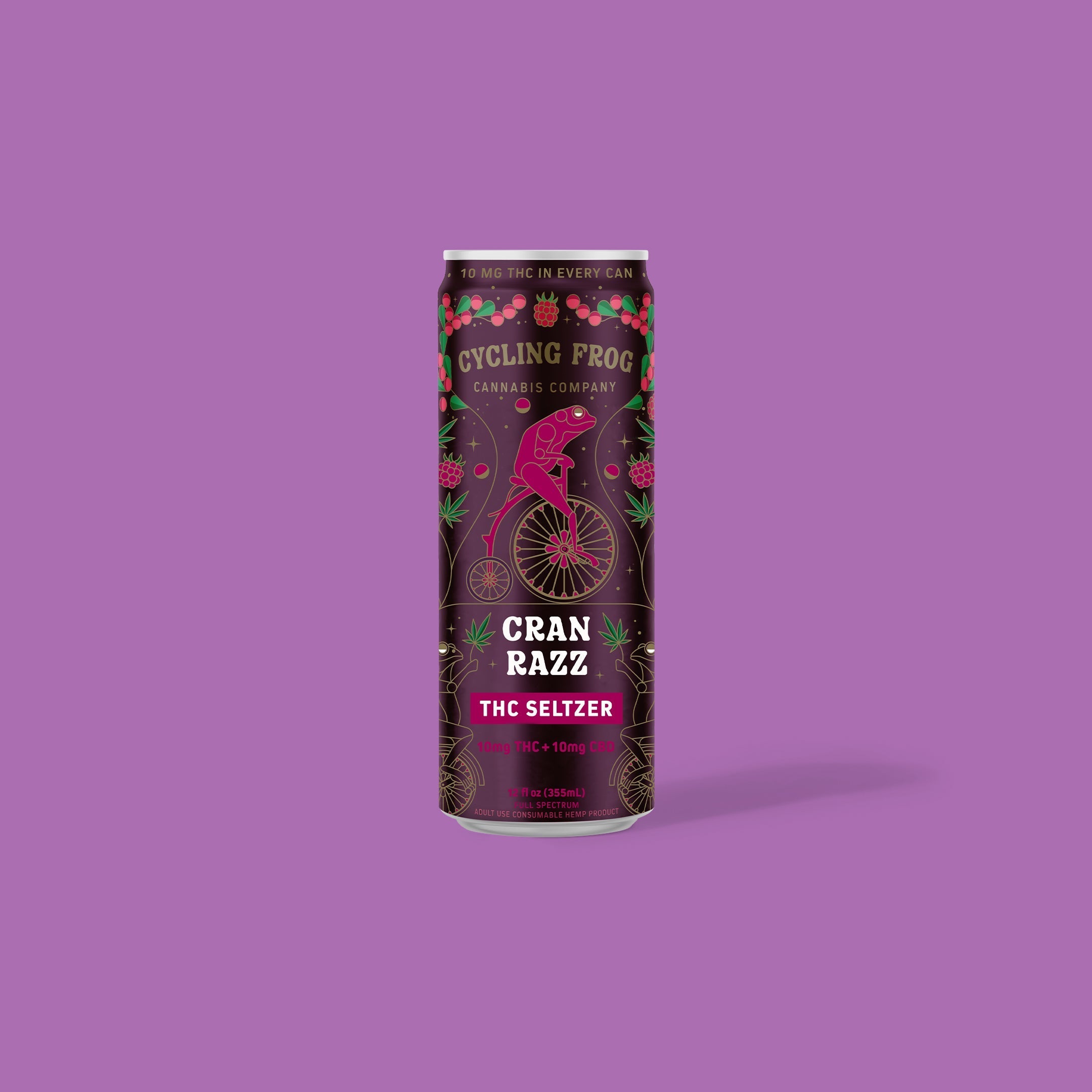 Cycling Frog Cran Razz THC Seltzer