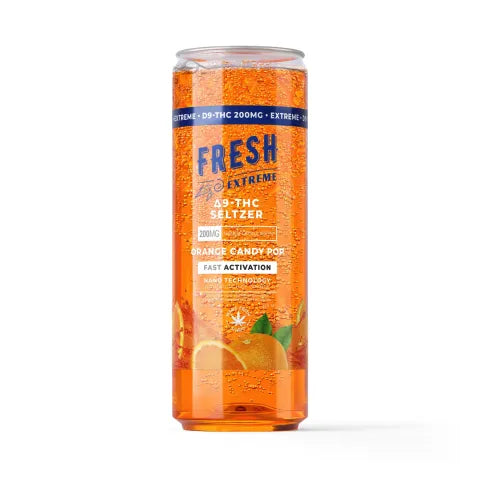 D9 Nano Orange Candy Pop THC Seltzer - 200mg - Fresh