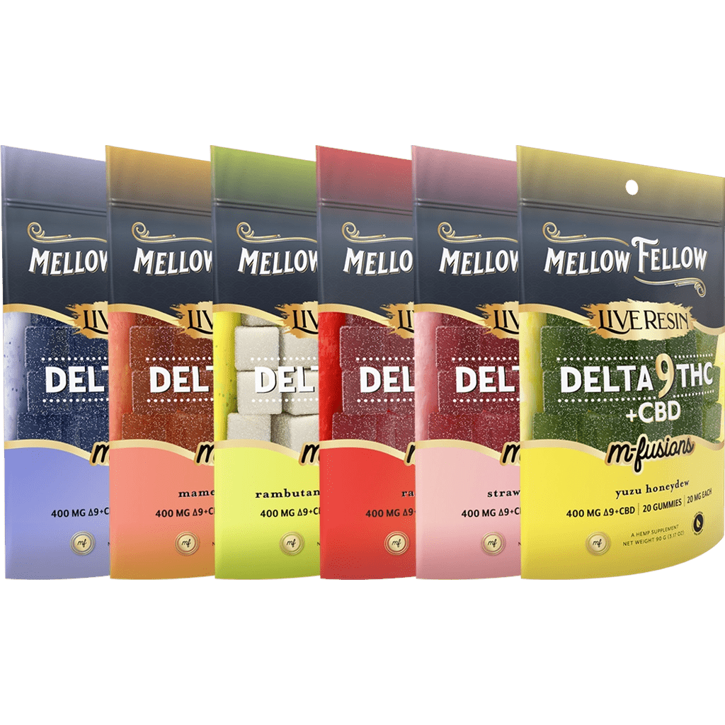Mellow Fellow Delta 9 Live Resin Edibles 400mg Bundle (6 Pack) Best Price