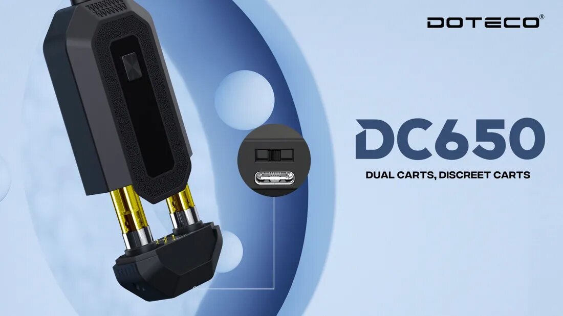 DOTECO DC650 Hidden Dual Cart Vaporizer-27% OFF