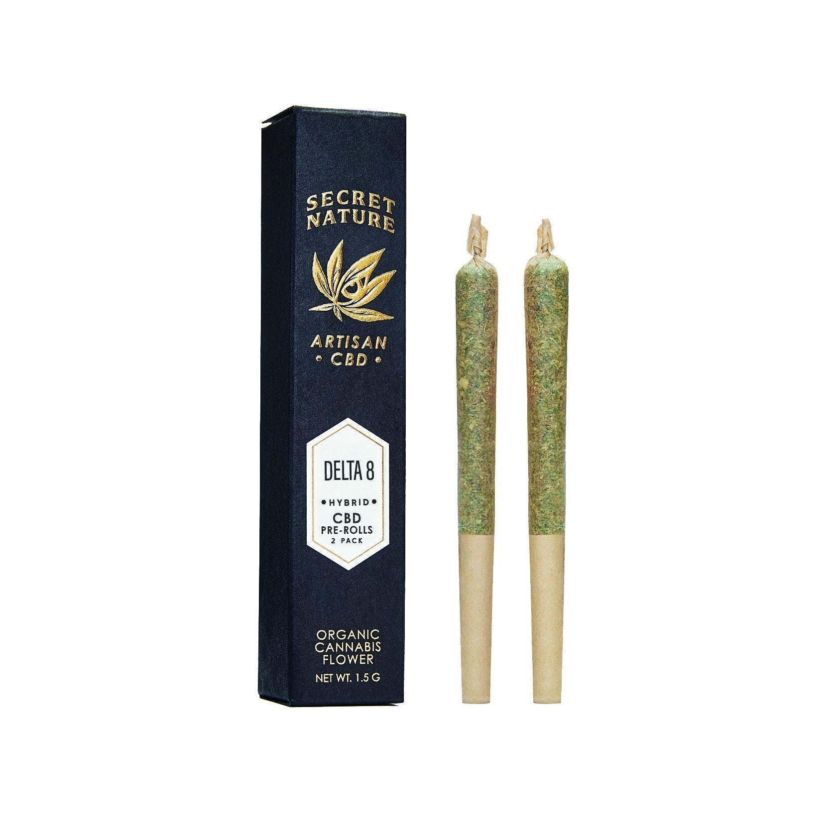 Secret Nature Delta 8 Pre-Rolls - 2 Pack
