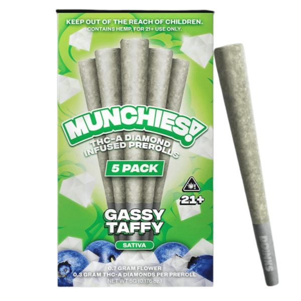 Delta Munchies THC-A Pre Rolls 5G | 5ct Best Price