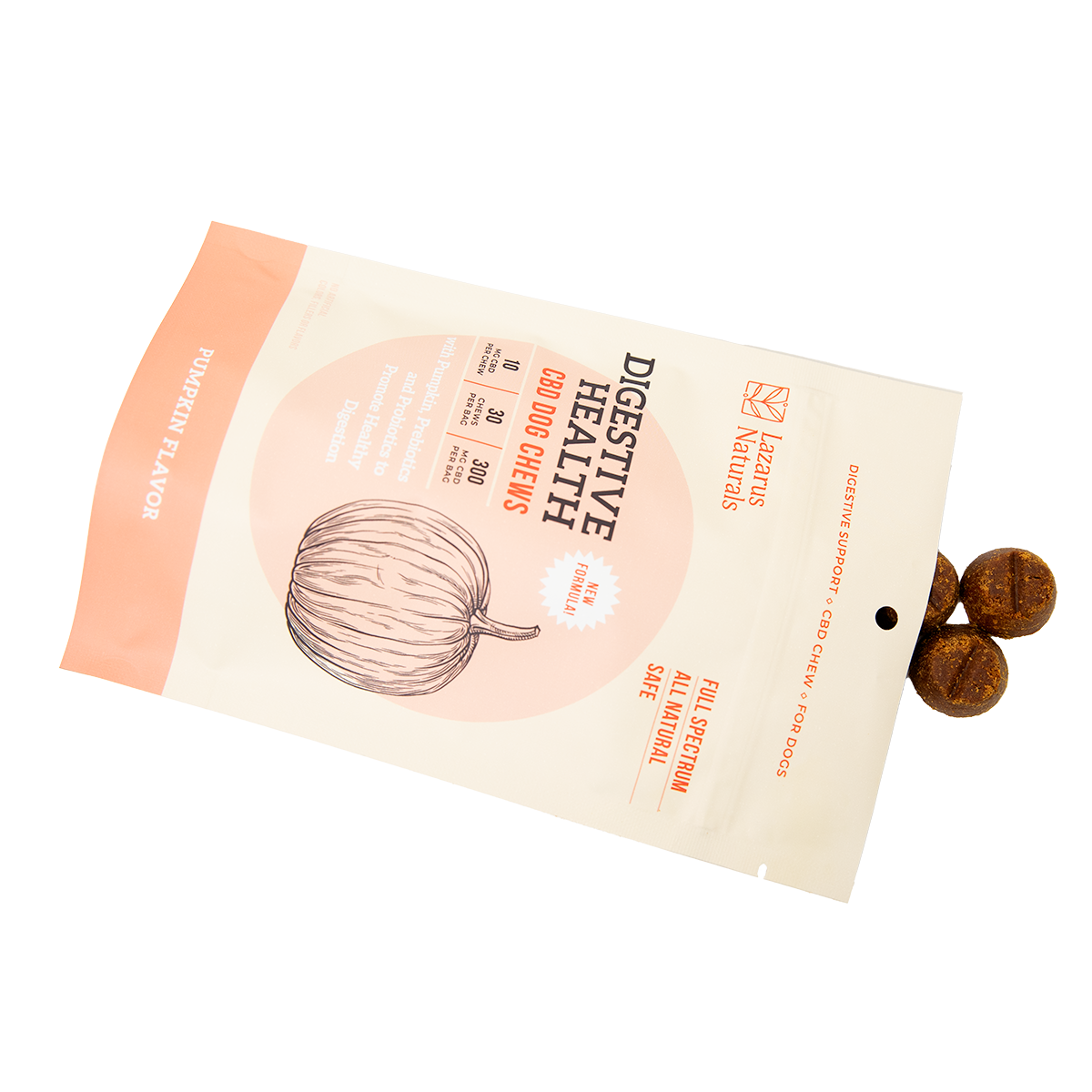 Lazarus Naturals CBD DOG CHEWS, DIGESTIVE HEALTH