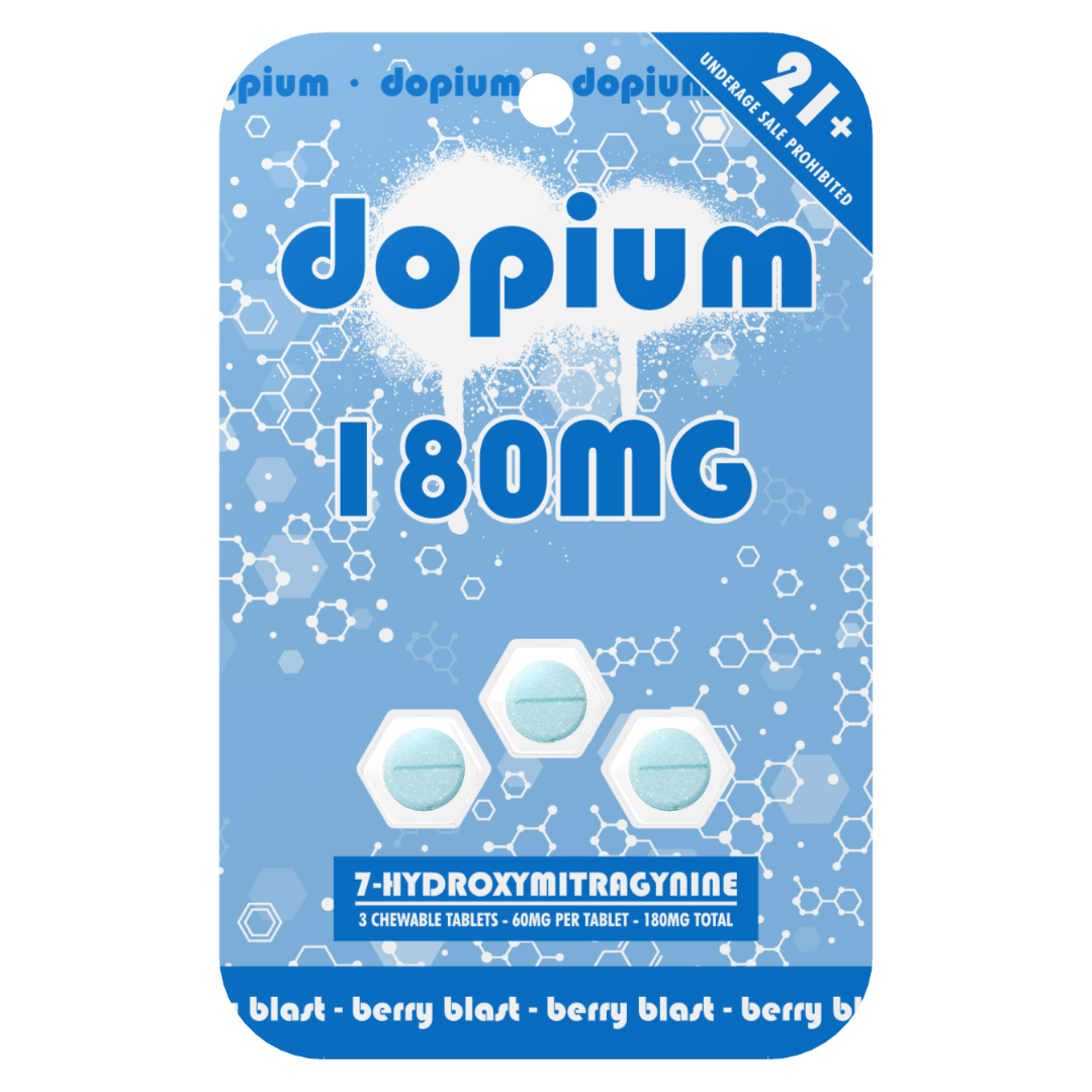 Dopium 7-Hydroxymitragynine Kratom Tablets 180MG | 3ct